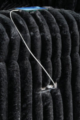 USB charging port detail on Rhine Onyx Falls reclining sofa