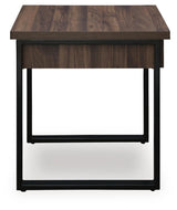 Wickman Falls Dark Brown End Table — side view