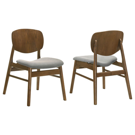 Benford Dark Brown Upholstered Dining Side Chair Set of 2 — product view