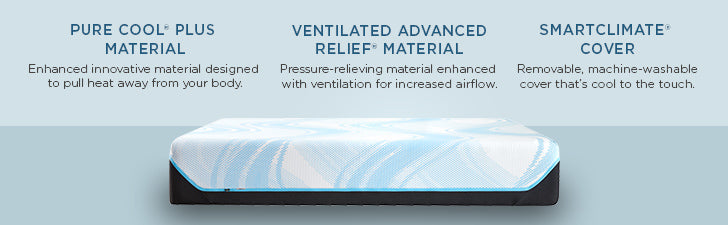 Tempur-Pedic® TEMPUR-LuxeBreeze® Medium Hybrid Mattress