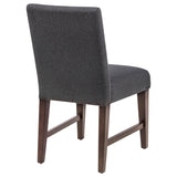 Naser Parsons Dining Side Chair Grey and Dark Walnut (Set of 2) — product image 9