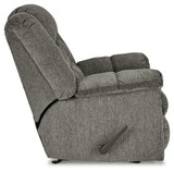 Kegler Putty Chenille Recliner from front angle