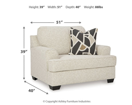 Heartcort Quartz Ottoman angled view