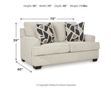 Heartcort Quartz Sofa Loveseat Chair and Ottoman