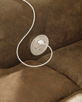 USB port detail on Boothbay Auburn Power Reclining Sofa