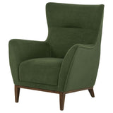 Catala Upholstered High Back Accent Chair in Matcha and Coffee — product image 4