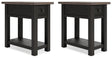 Tyler Grayish Brown/Black Creek 2 End Tables — product image 2