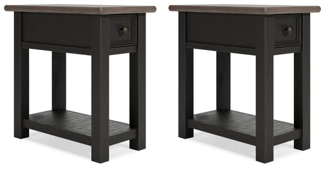 Tyler Grayish Brown/Black Creek 2 End Tables — product image 2