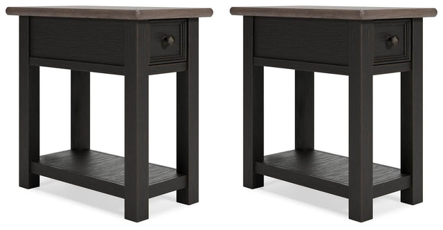 Tyler Grayish Brown/Black Creek 2 End Tables — product image 2