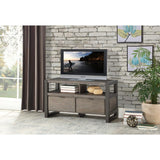 Prudhoe Power Glaze Oak And Gunmetal Acacia Veneer, Wood And Engineered Wood Tv Stand - Ella Furniture