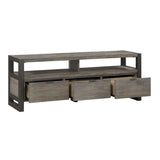 Prudhoe Power Gunmetal Modern Contemporary Acacia Veneer, Wood And Engineered Wood Tv Stand - Ella Furniture