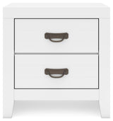 Binterglen White Nightstand — front view