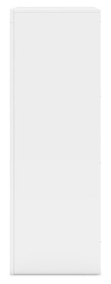 Binterglen White Chest of Drawers — side view
