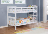 Under-bed space of Chapman bunk bed showing storage potential