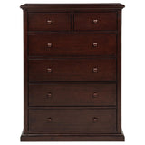 Top view showing cappuccino finish and wood grain