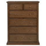 Top view of Sumerlin chest showing wood grain finish