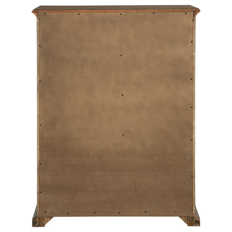 Back view of Sumerlin 6-drawer chest