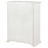 Full height view of white chest