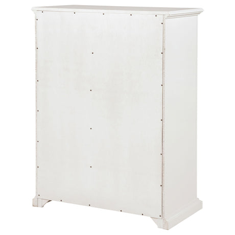 Full height view of white chest