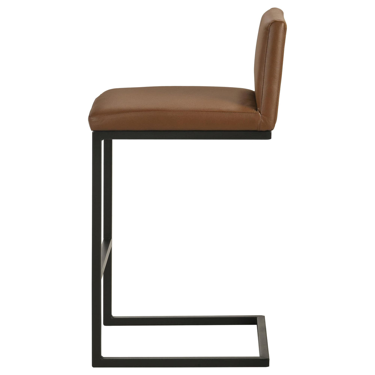 Vardon Dark Brown Genuine Leather Bar Stool Set of 2 — product image 5