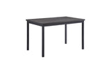 detail view of Tripp Black Hued Faux Leather Dining Room Set dining room furniture