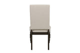 detail view of Yates Neutral Fabric Rectangular Dining Room Set dining room furniture