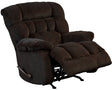 Zay Chocolate Rocker Recliner front view