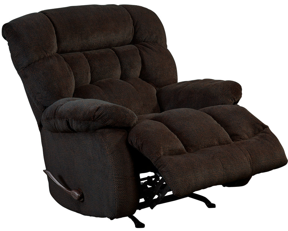 Zay Chocolate Rocker Recliner front view