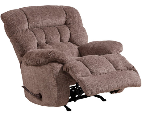 Zay Chateau rocker recliner side angle showing chaise pad