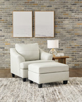 Genoa Coconut Chair and Ottoman