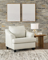Genoa Coconut Leather Oversized Chair - Ella Furniture