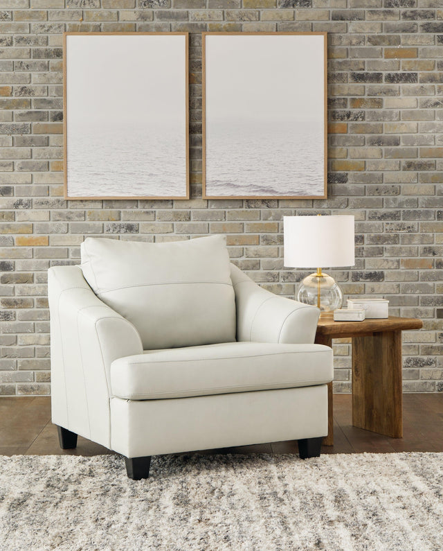 Genoa Coconut Leather Oversized Chair - Ella Furniture