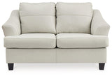 Genoa Coconut Leather Loveseat - Ella Furniture