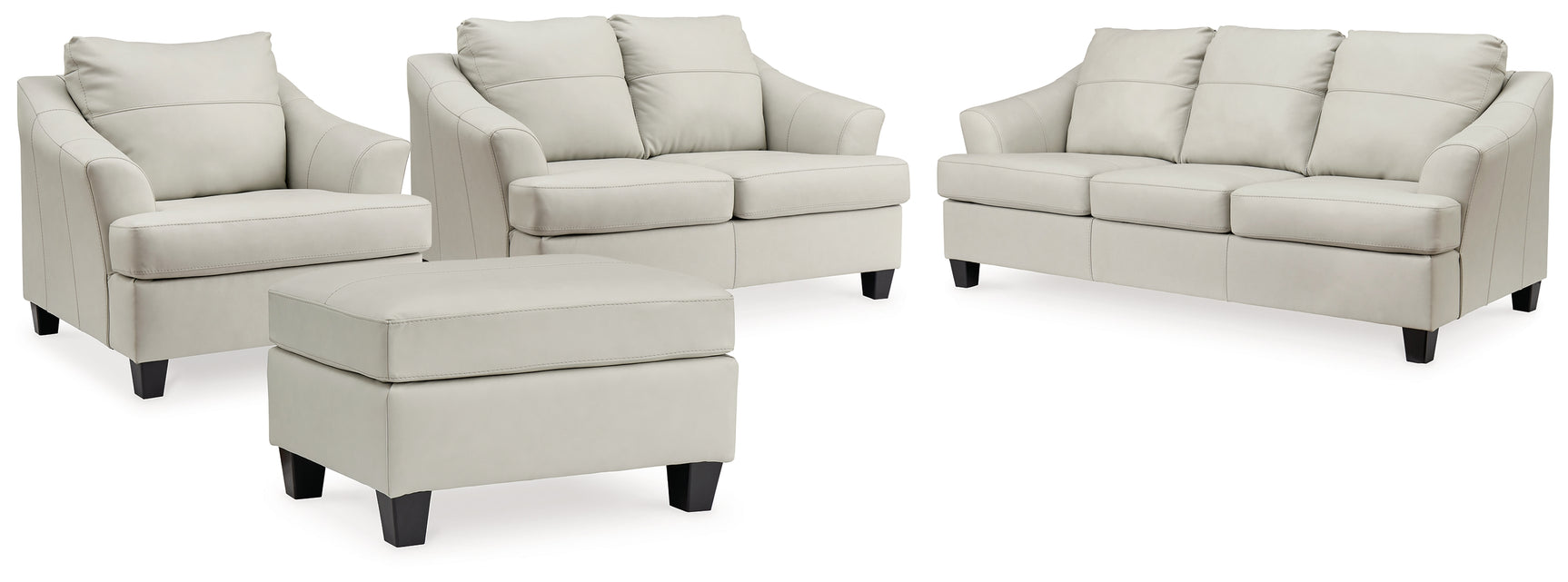 Genoa Coconut Sofa, Loveseat, Chair and Ottoman