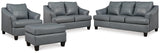 Genoa Steel Sofa, Loveseat, Chair and Ottoman