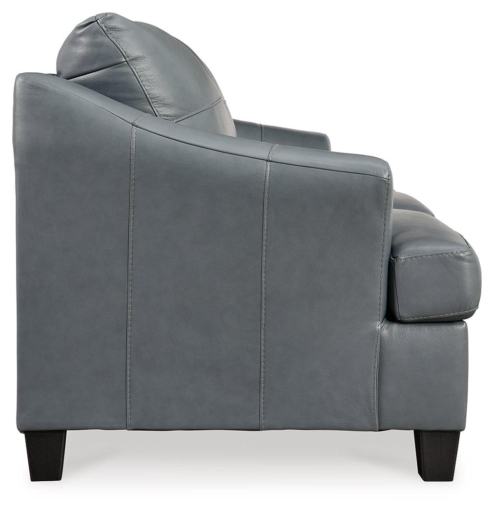 Genoa Steel Leather Sofa - Ella Furniture