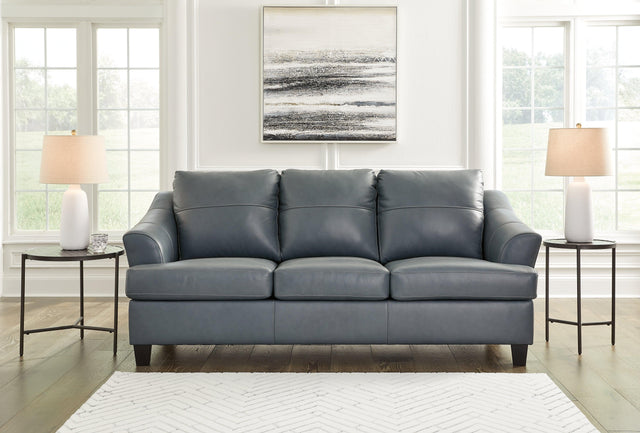 Genoa Steel Leather Sofa - Ella Furniture