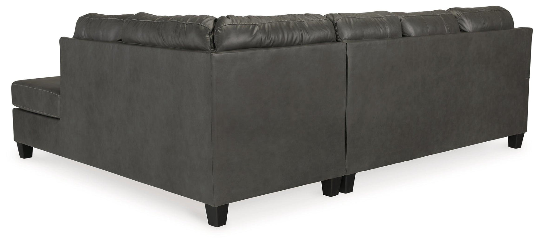 detail view of Valderno Fog 2-Piece Sectional With Chaise sectional sofa