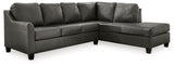 side view of Valderno Fog 2-Piece Sectional With Chaise sectional sofa