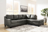 main view of Valderno Fog 2-Piece Sectional With Chaise sectional sofa