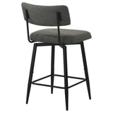 Levine Grey Fabric Upholstered Swivel Counter Chair Set of 2 — product image 7