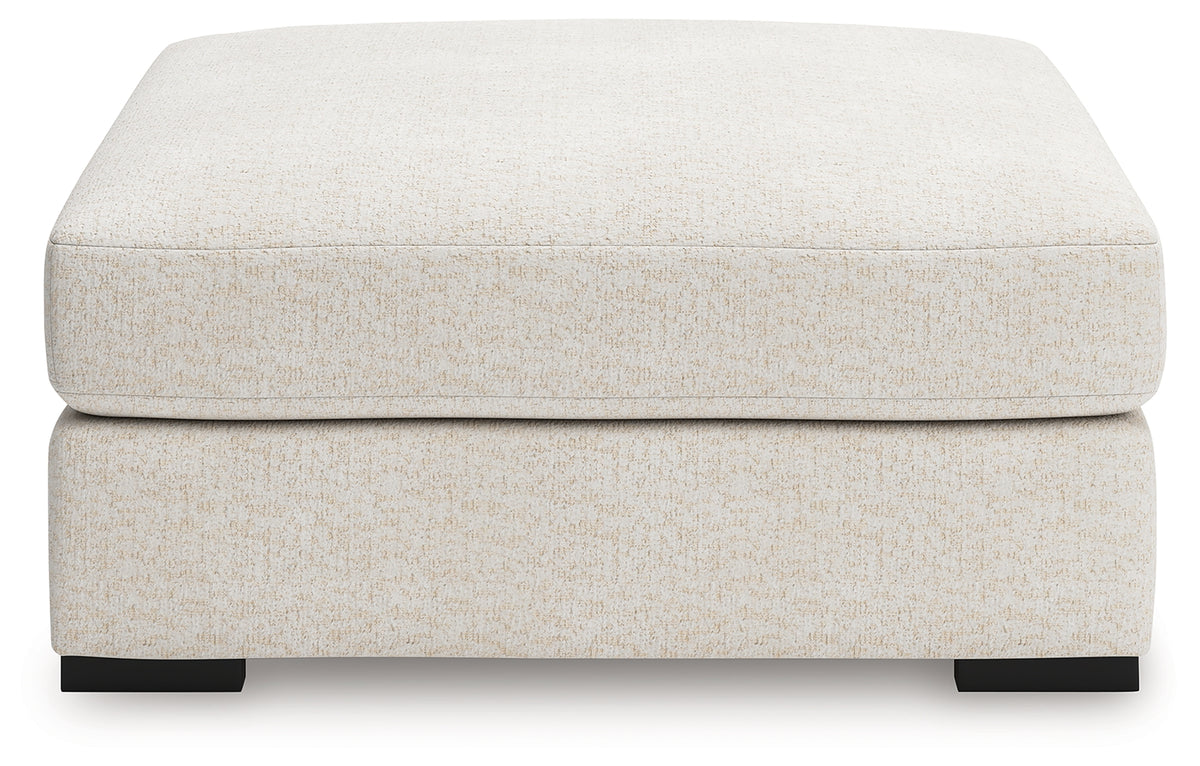 Donelson Creek Ottoman head-on view highlighting plush cushion
