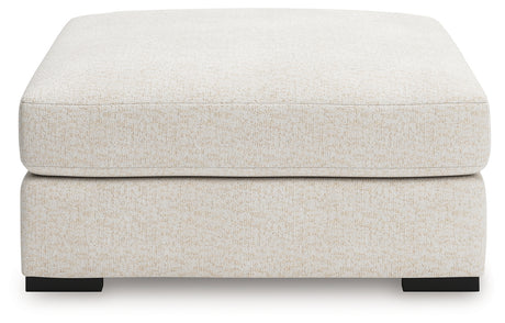 Donelson Creek Ottoman head-on view highlighting plush cushion