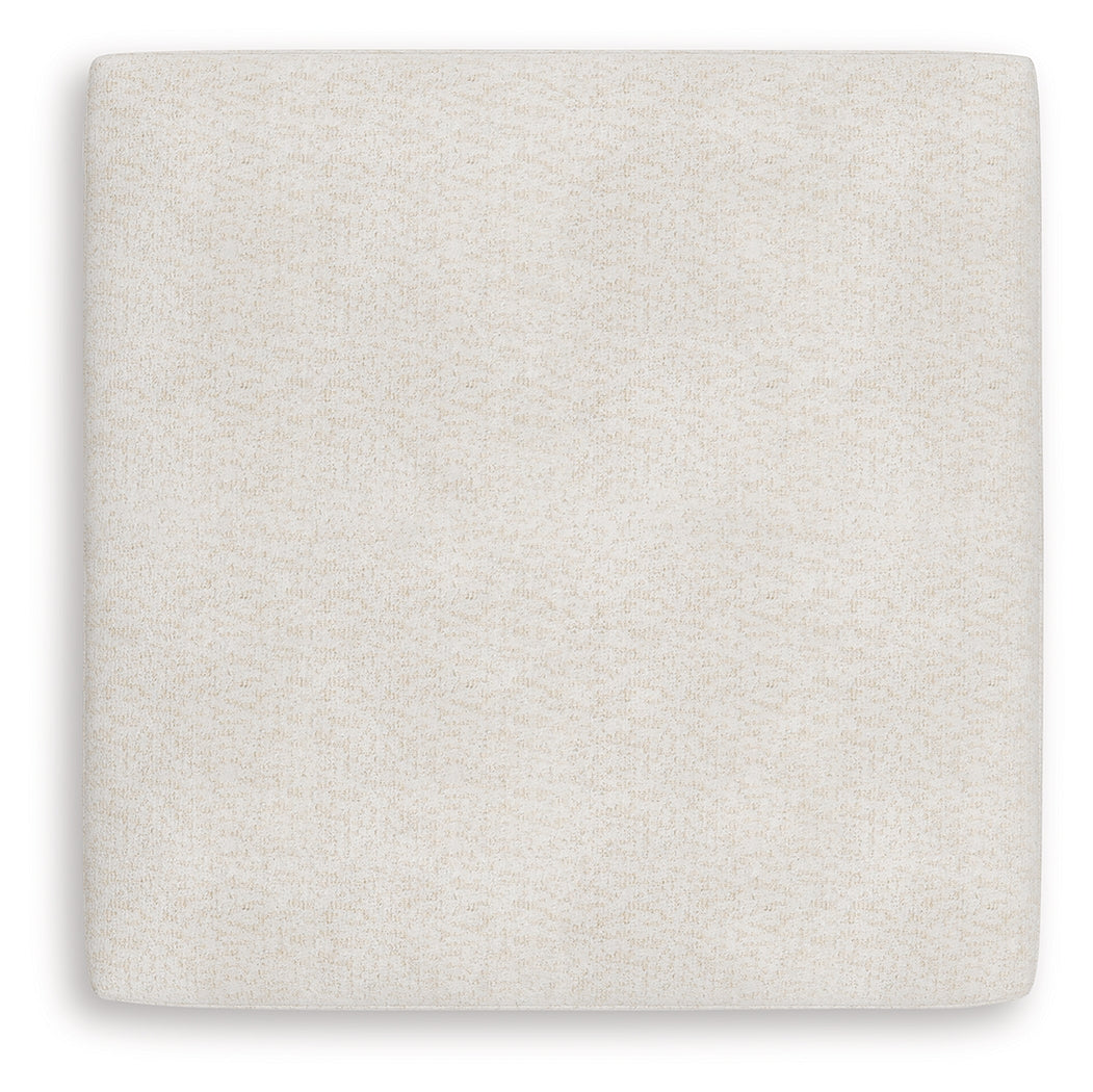 Donelson Creek Ottoman top view showcasing size and shape