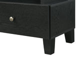 Alina Black TV stand wall-mounted installation