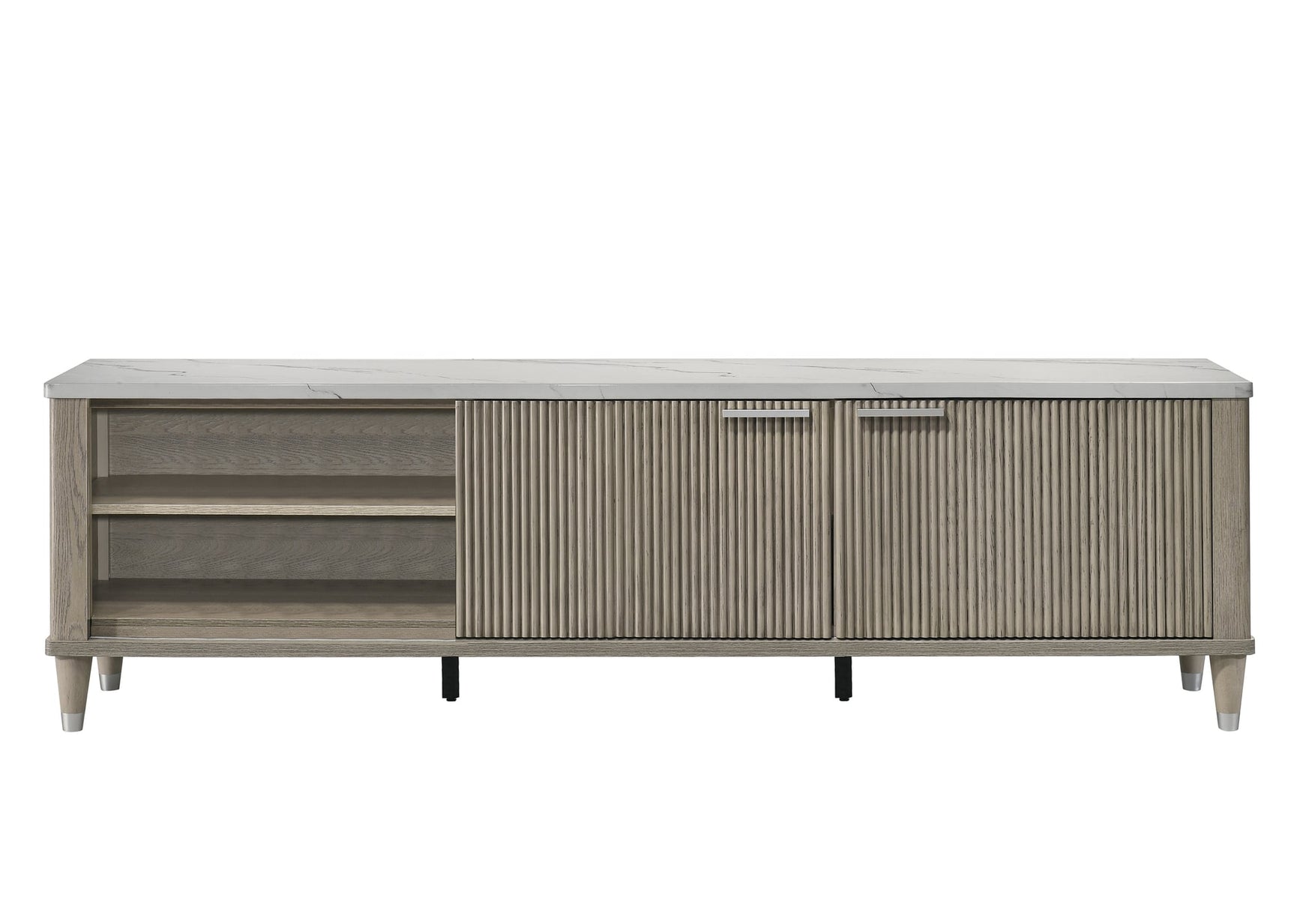 Britany TV Stand in Drift Wood Finish view 7