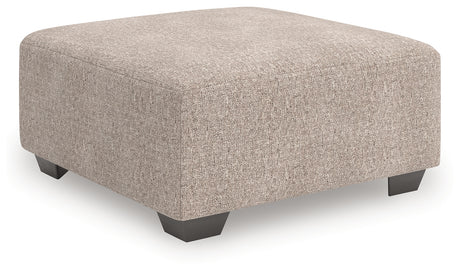 Seyler Lane Oversized Accent Ottoman side view showing legs