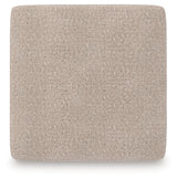 Close-up of hemp chenille fabric on Seyler Lane Ottoman