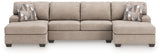 Detailed fabric texture of Seyler Lane Hemp Chenille sectional
