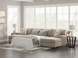 Living room decor with Seyler Lane sectional in hemp chenille